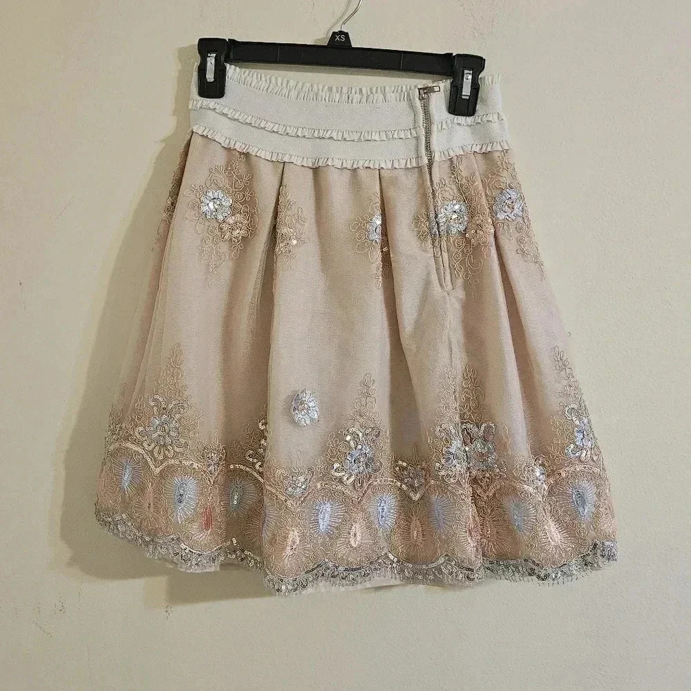 Wish by Angee Beaded Overlay Full Skirt - Picture 5 of 6